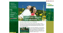 Desktop Screenshot of camping-steiermark.at