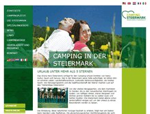 Tablet Screenshot of camping-steiermark.at